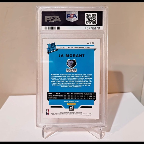 Ja Morant PSA 9 Card Games